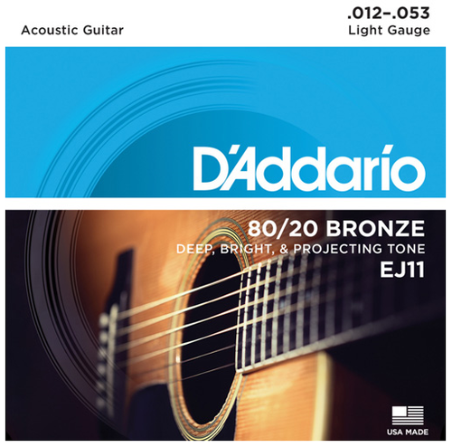 Daddario 80/20 Bronze EJ11 (012- 053) 다다리오 통기타줄