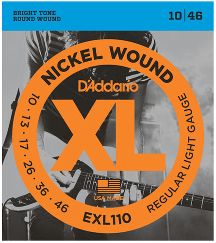 Daddario EXL110 (010-046) 다다리오 일렉기타줄 니켈